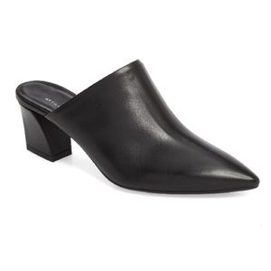 Agl black pointy toe mules black size 38